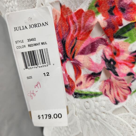 Julia Jordan Tropical Floral Lace Sheath Dress NWT - Picture 4 of 7